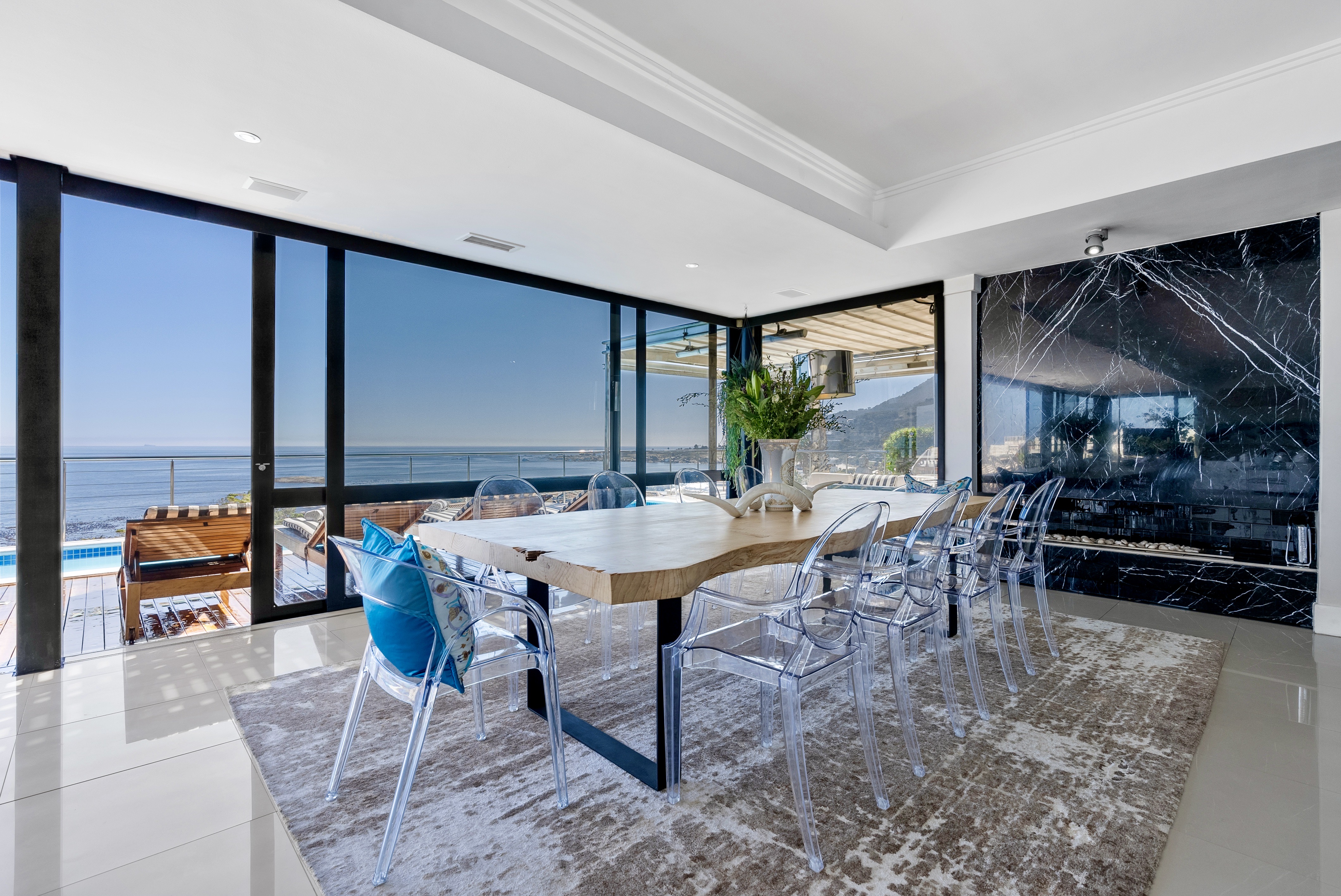 Dining Room with Fireplace