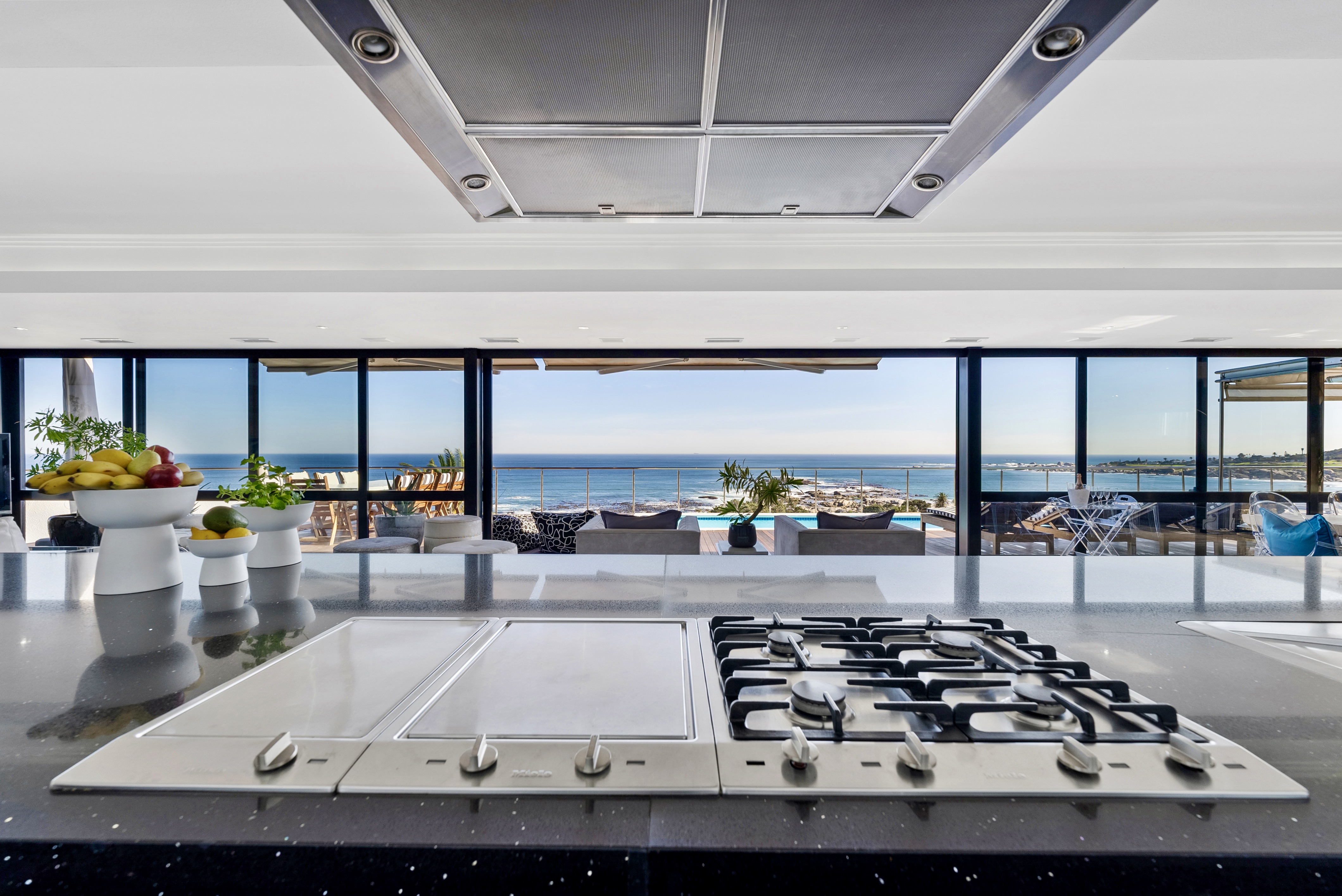 Kitchen Stove with Ocean View