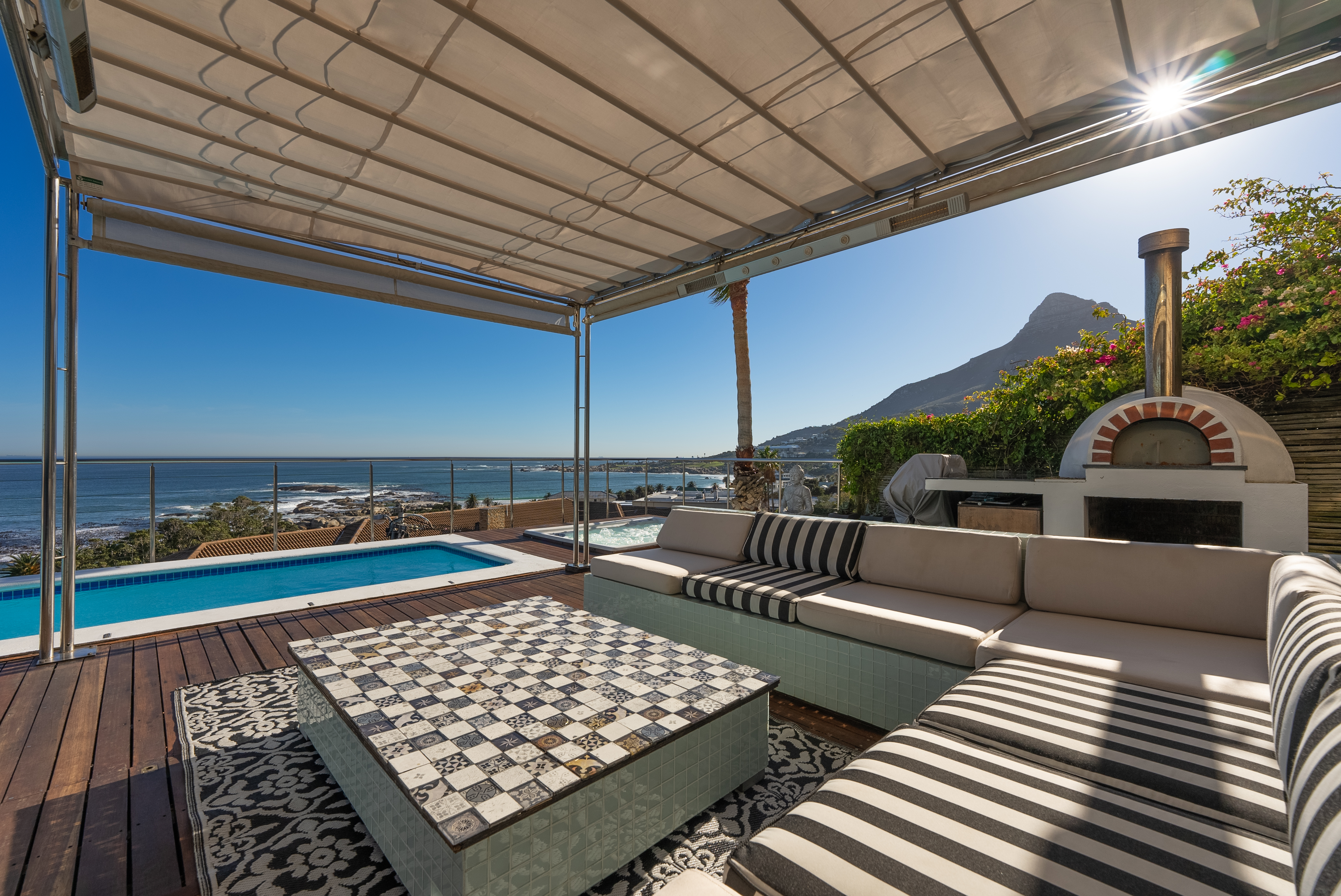Pool, Patio and Hot Tub Area
